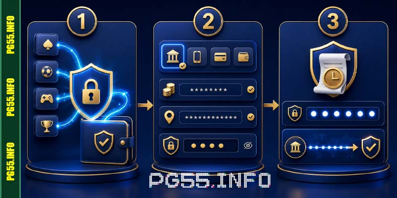 Hướng dẫn rút tiền PG55 với 3 bước nhanh chóng
