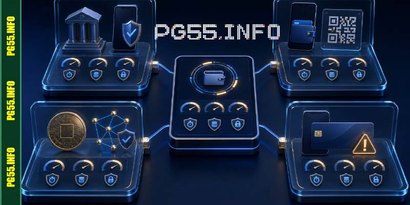 Nạp tiền PG55 qua nhiều kênh gần gủi
