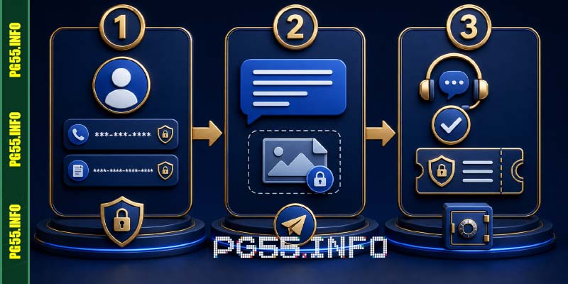 Quy trình 3 bước liên hệ PG55 sử lí nhanh nhất